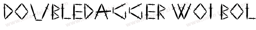 DoubleDagger W01 Bold字体转换